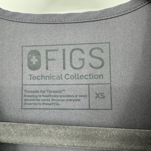 Figs Top V neck one pocket technical Collection size XS Slate gray - Picture 3 of 9